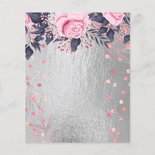 BUDGET  meisje-GEBEURTENIS of Sjabloon BEDRIJF Flyer (Achterkant)