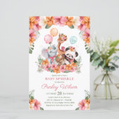 Budget Meisje Oerwoud Safari Baby Sprinkle (Staand voorkant)