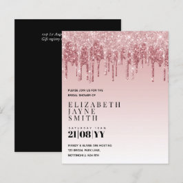 BUDGET  meisje Vrijgezellenfeest nodigt glitter ui