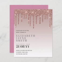 BUDGET  meisje Vrijgezellenfeest nodigt glitter ui