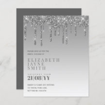 BUDGET  meisje Vrijgezellenfeest nodigt glitter ui