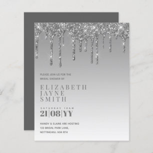 BUDGET meisje Vrijgezellenfeest nodigt glitter ui