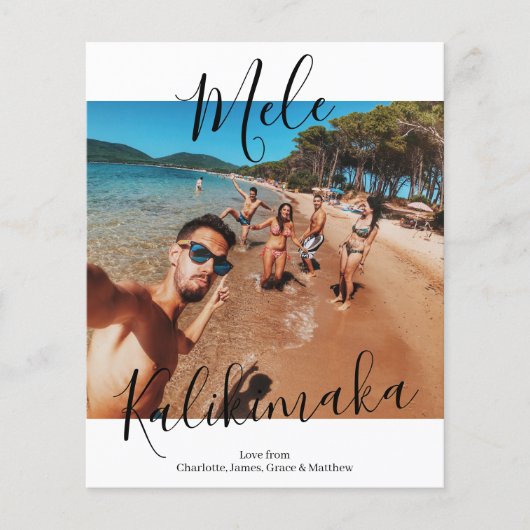 BUDGET Mele Kalikimaka Persoonlijke Kerstmis (Voorkant)