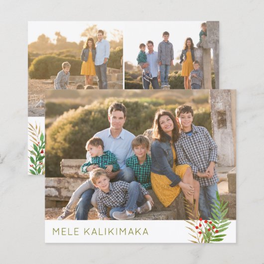 Budget MELE KALIKIMAKA verliest Holiday 3-fotokaar (Voorkant / Achterkant)