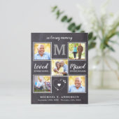 Budget Memorial 5 Foto Collage Sympathie Dank u (Staand voorkant)