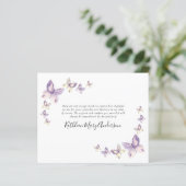 Budget Memorial - Bedankt | Butterflies (Staand voorkant)