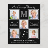 Budget Memorial Elegant 5 Foto Funeral Hartelijk d (Voorkant)