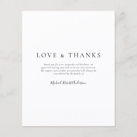 BUDGET Memorial Foto Collage Hartelijk dank (Achterkant)