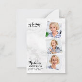 Budget Memorial Foto Sympathie Funeral Dankuwel Notitiekaartje (Voorkant)