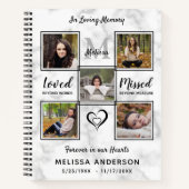 Budget Memorial Fotocollage Sympathie Funeral Notitieboek (Voorkant)