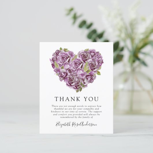 BUDGET Memorial - Hartelijk dank | Hydrangea Heart (Staand voorkant)