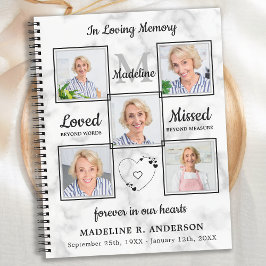 Budget Memorial Loving Memory Funeral Guest Book Notitieboek