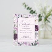 Budget Memorial Roze Bloemen Viering van het Leven (Staand voorkant)