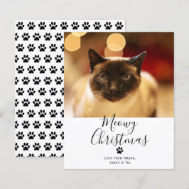 BUDGET Meowy kerstpas met kerstmis Kaart