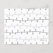 BUDGET Meowy kerstpas met kerstmis Kaart (Achterkant)