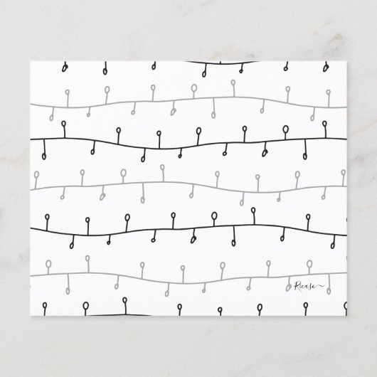 BUDGET Meowy kerstpas met kerstmis Kaart (Achterkant)