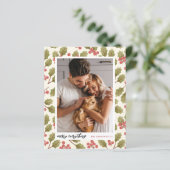 Budget Merry Alles Kerstmis Holly Foto (Staand voorkant)