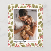 Budget Merry Alles Kerstmis Holly Foto (Voorkant)