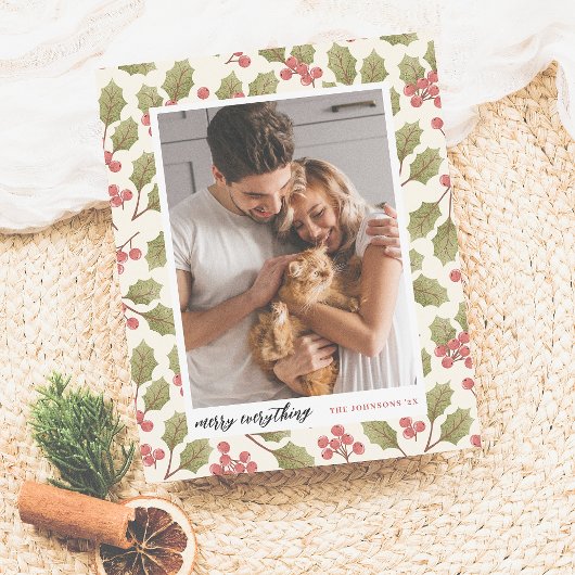 Budget Merry Alles Kerstmis Holly Foto