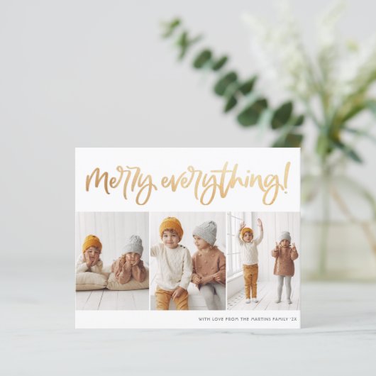 Budget Merry Alles Script 3 FotoKerstmis (Staand voorkant)