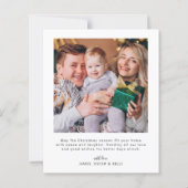 Budget Merry and Bright Typography Photo Card (Achterkant)