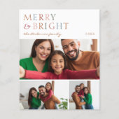 Budget Merry & Bright 3 Fotocollage Kerstmis (Voorkant)