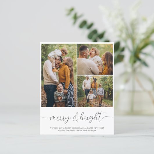 Budget Merry & Bright 3 Fotokerstfeestdag (Staand voorkant)