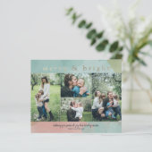 Budget Merry Bright Abstract Photo Holiday Card (Staand voorkant)