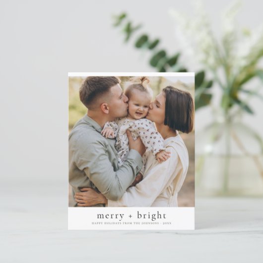 Budget Merry & Bright Kerstfeestdag Foto (Staand voorkant)