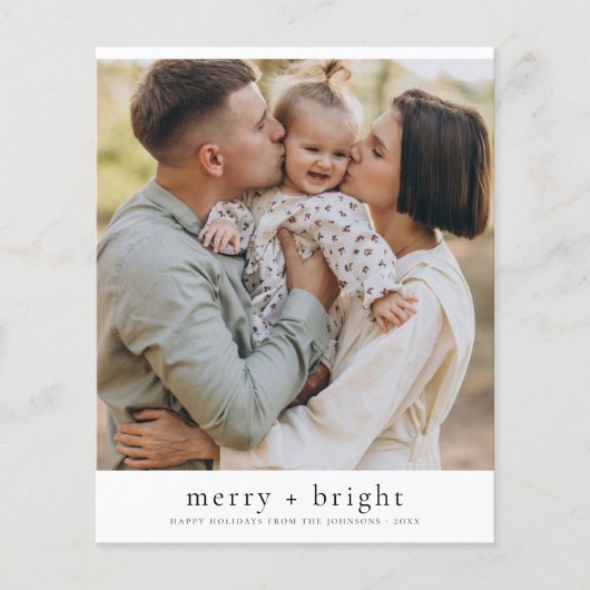 Budget Merry & Bright Kerstfeestdag Foto (Voorkant)