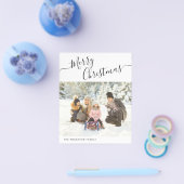 Budget Merry Christmas Modern Minimal 2022 Photo Flyer (Enkel)