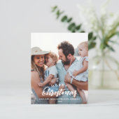 BUDGET MERRY CHRISTMAS Sketched Photo Holiday Kaar (Staand voorkant)