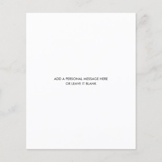 BUDGET MERRY CHRISTMAS Sketched Photo Holiday Kaar (Achterkant)