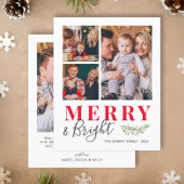 Budget Merry en Bright Foto Collage Kaart