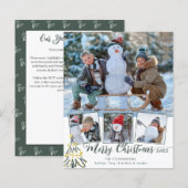 Budget Merry kerstboom 4 Foto Jaar in Review (Voorkant / Achterkant)