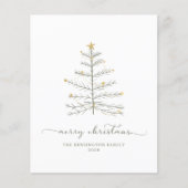 Budget Merry kerstboomscript Typografie (Voorkant)