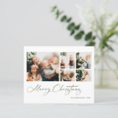 Budget Merry kerstcollage Holiday Kaart (Staand voorkant)