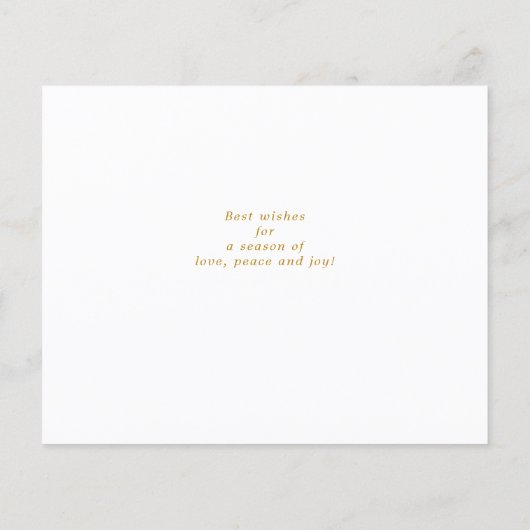 Budget Merry KerstGold Script Typografie (Achterkant)