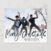 Budget Merry Kerstkalligrafie Foto (Voorkant)