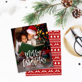 Budget Merry Kerstkalligrafie - Verticale foto