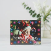 Budget Merry-kerstlampfoto (Staand voorkant)