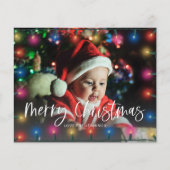 Budget Merry-kerstlampfoto Flyer (Voorkant)