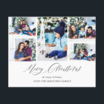 Budget Merry Kerstle Chic 5 Foto Flyer<br><div class="desc">******* MATTE PAPIER IS THIN. UPGRADE VOOR EEN THICKERPAPIER. GEEN ENVELOPEN. VOOR HET VOORRADEN VAN DE KAART, DE KAARTEN VAN DE THICKER, CONTROLEER DE VERBINDING HIERONDER. KAART STOCK, THICKER KAARTEN HEBBEN EEN OPTIE VOOR BEELDSCHERMEN OF OMVAT HEN******* Bespaar geld op kaarten met een papierfilter. Warm de feestdagen van je familie...</div>