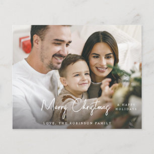 Budget Merry Kerstminimalist H Foto Flyer