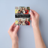Budget Merry Kerstmis 2 Foto Flyer (Hand)