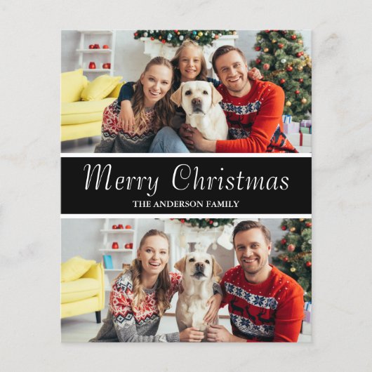 Budget Merry Kerstmis 2 Foto Flyer (Voorkant)