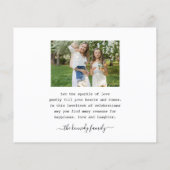 Budget Merry Kerstmis 5 Familie Foto Collage (Achterkant)