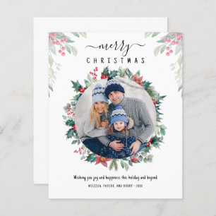 Budget Merry Kerstmis Aangepaste Foto Mistletoe Ca