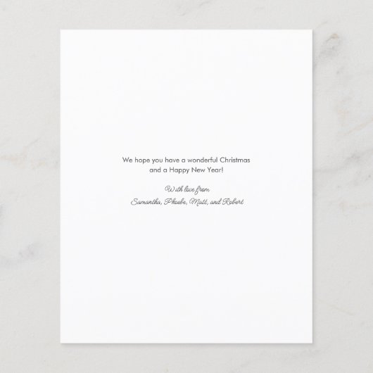 Budget Merry Kerstmis Avocado Gag Custom Card (Achterkant)