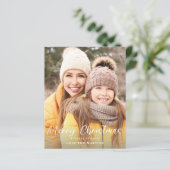 Budget Merry Kerstmis Fun Script-foto Verticaal (Staand voorkant)